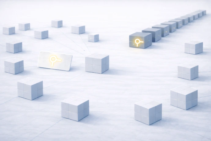 Illustration of a crypto transaction confirmed on the blockchain