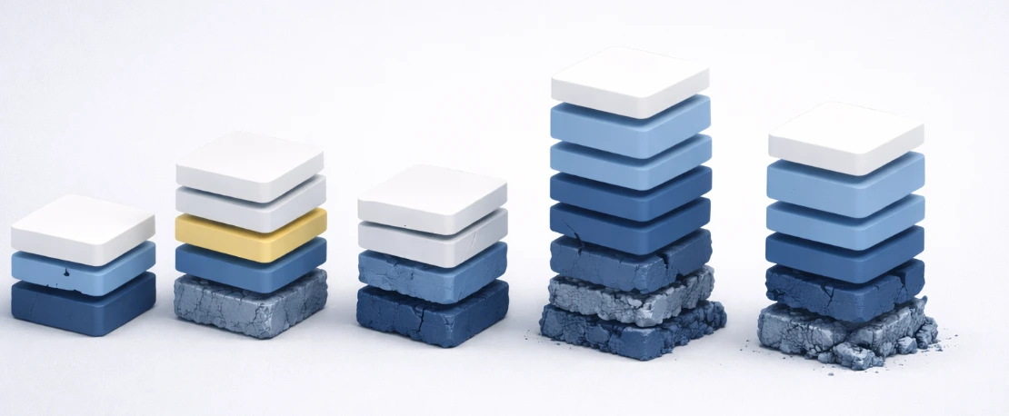 Illustration of a crypto wallet with multi-layered risk structure