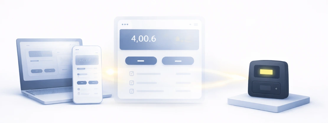 Illustration of multi devices using a hardware wallet