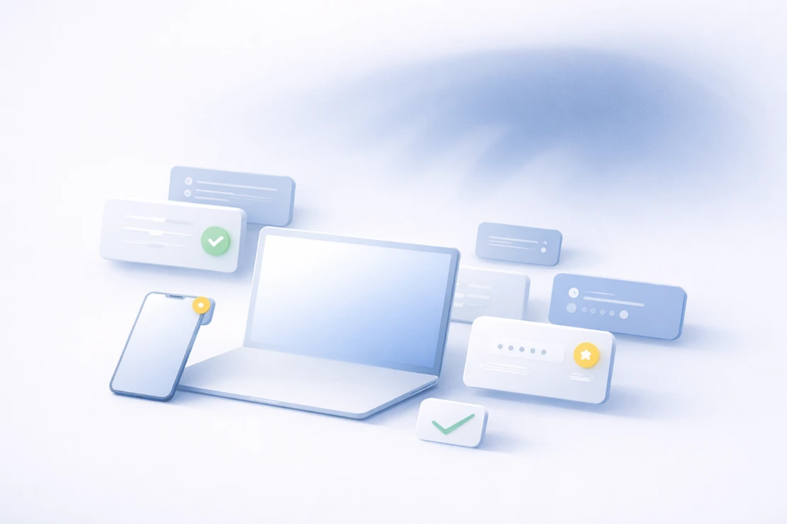 Illustration of cryptographic interfaces with the shadow hand of phishing