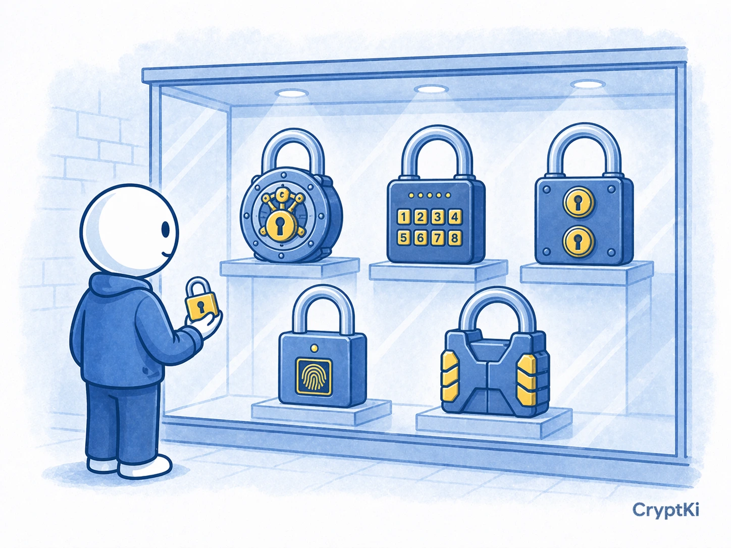 small padlock vs advanced security locks CryptKi